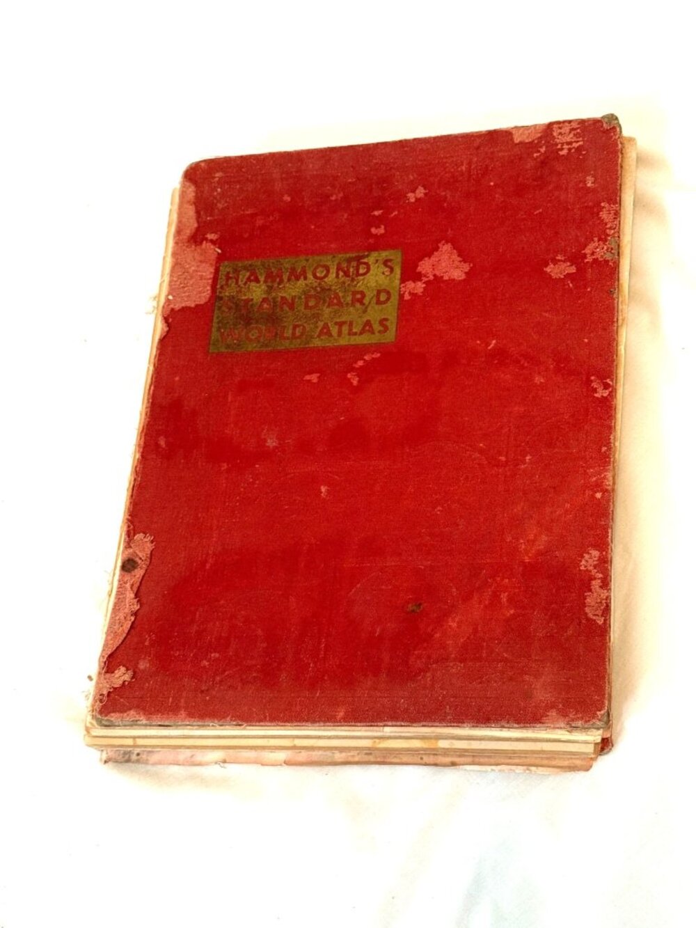 1947 Hammond's Standard World Atlas Has Damage Sold AS IS Maps Geography